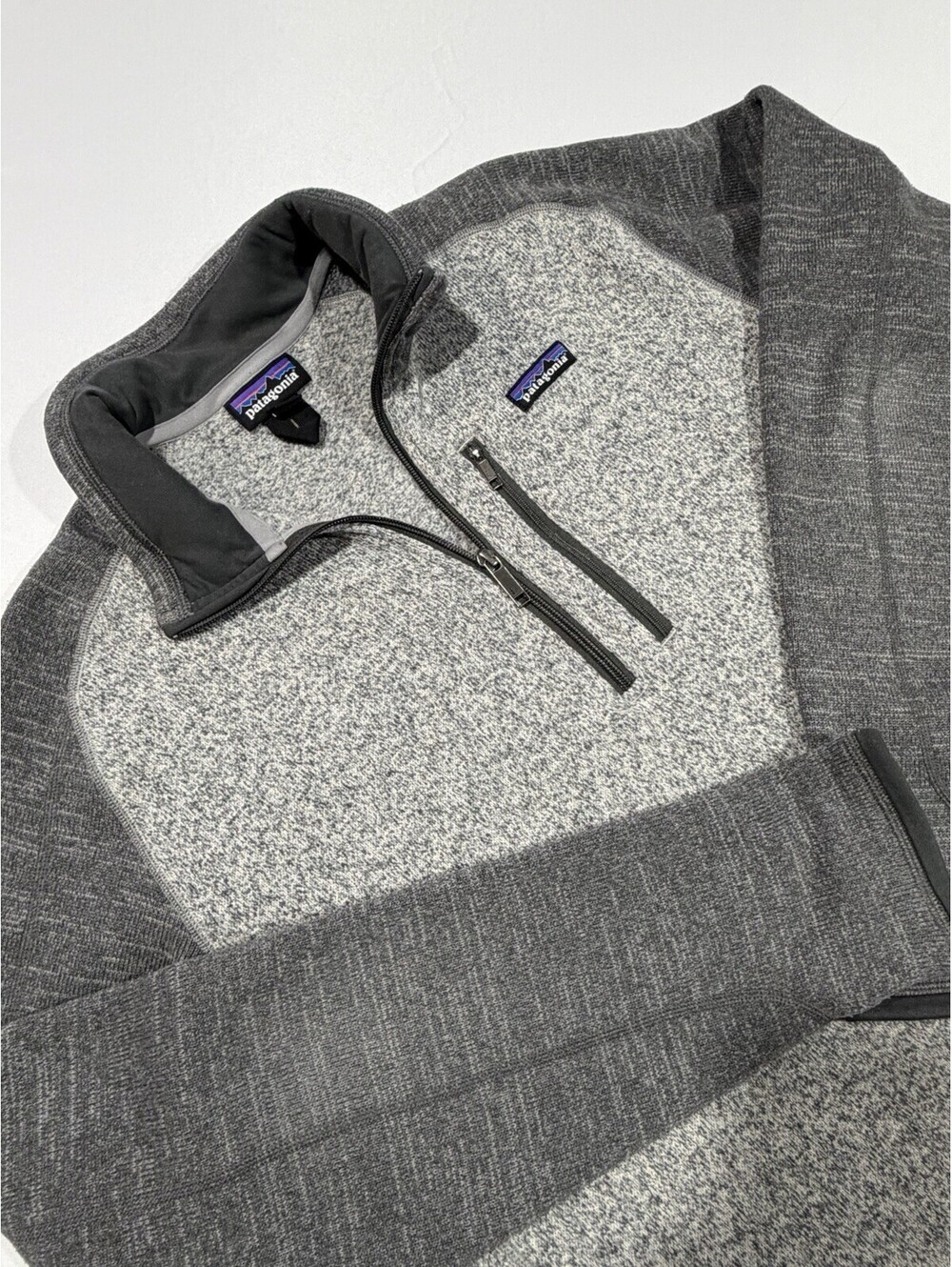 Patagonia Better Sweater 1/4 Zip Pullover Men's Large Gray Fleece Jacket